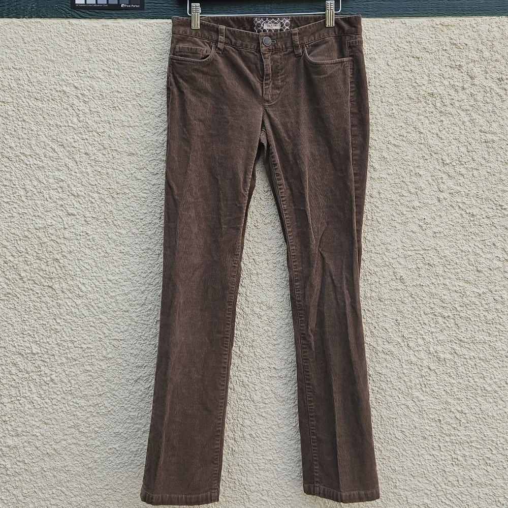 J. Crew brown corduroy matchstick pants 28S short low rise 30 in inseam